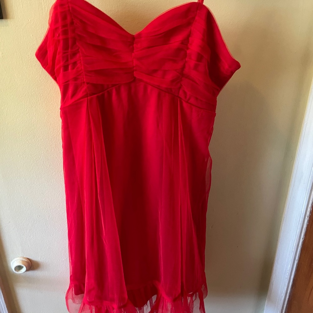 Dress little red dress size large NEW tags